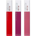 image of Maybelline Superstay Matte Ink Rouge à lèvres liquide, coffret cadeau 3 pièces