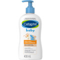 image of Cetaphil Lotion quotidienne pour bébé au calendula bio - Hydratation 24 heures - Huiles d'amande douce et de tournesol - Pompe de 400 ml